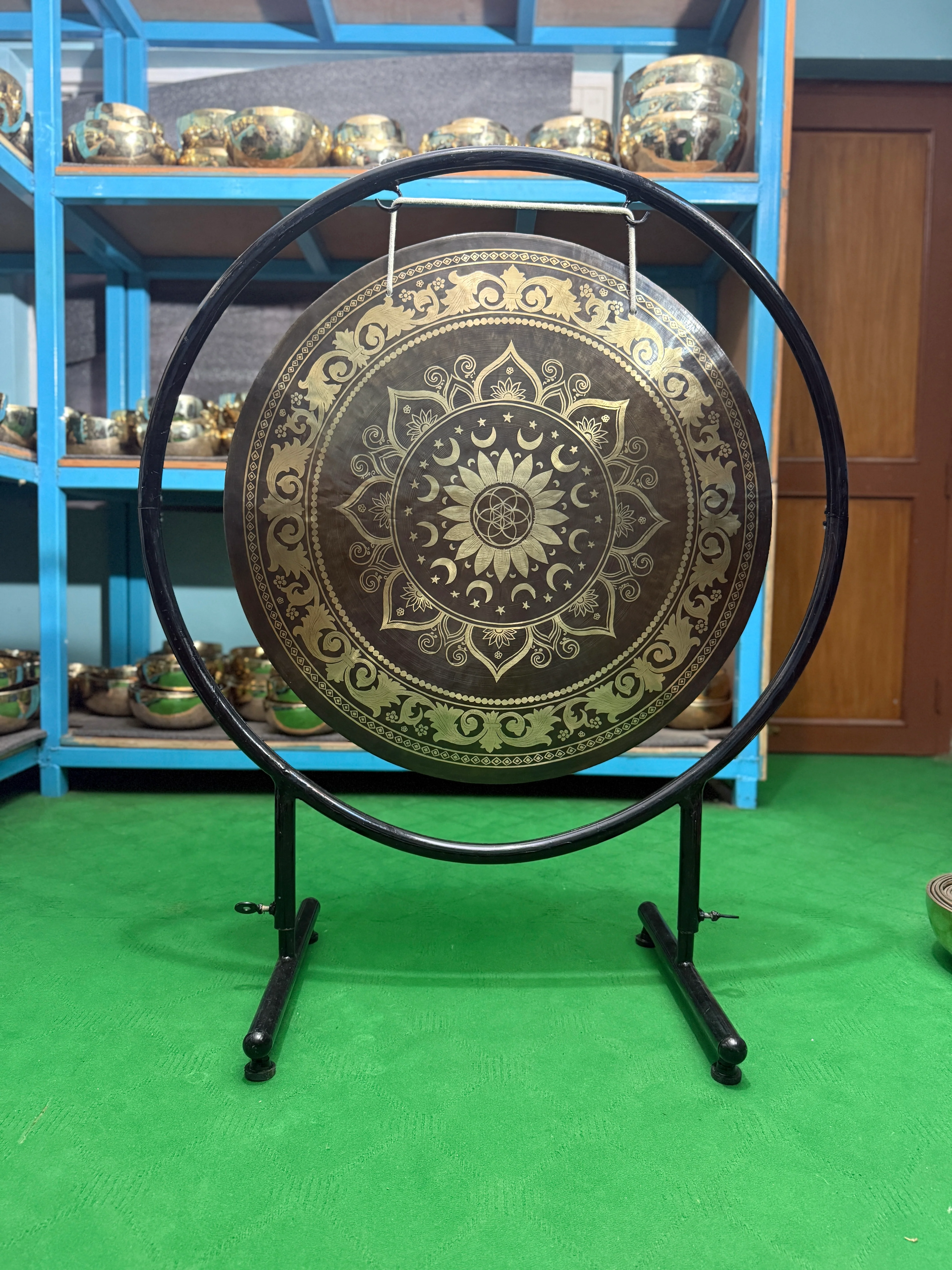27 Inch Bronze Gong Handmade In Nepal One of One 0018 - Image 16
