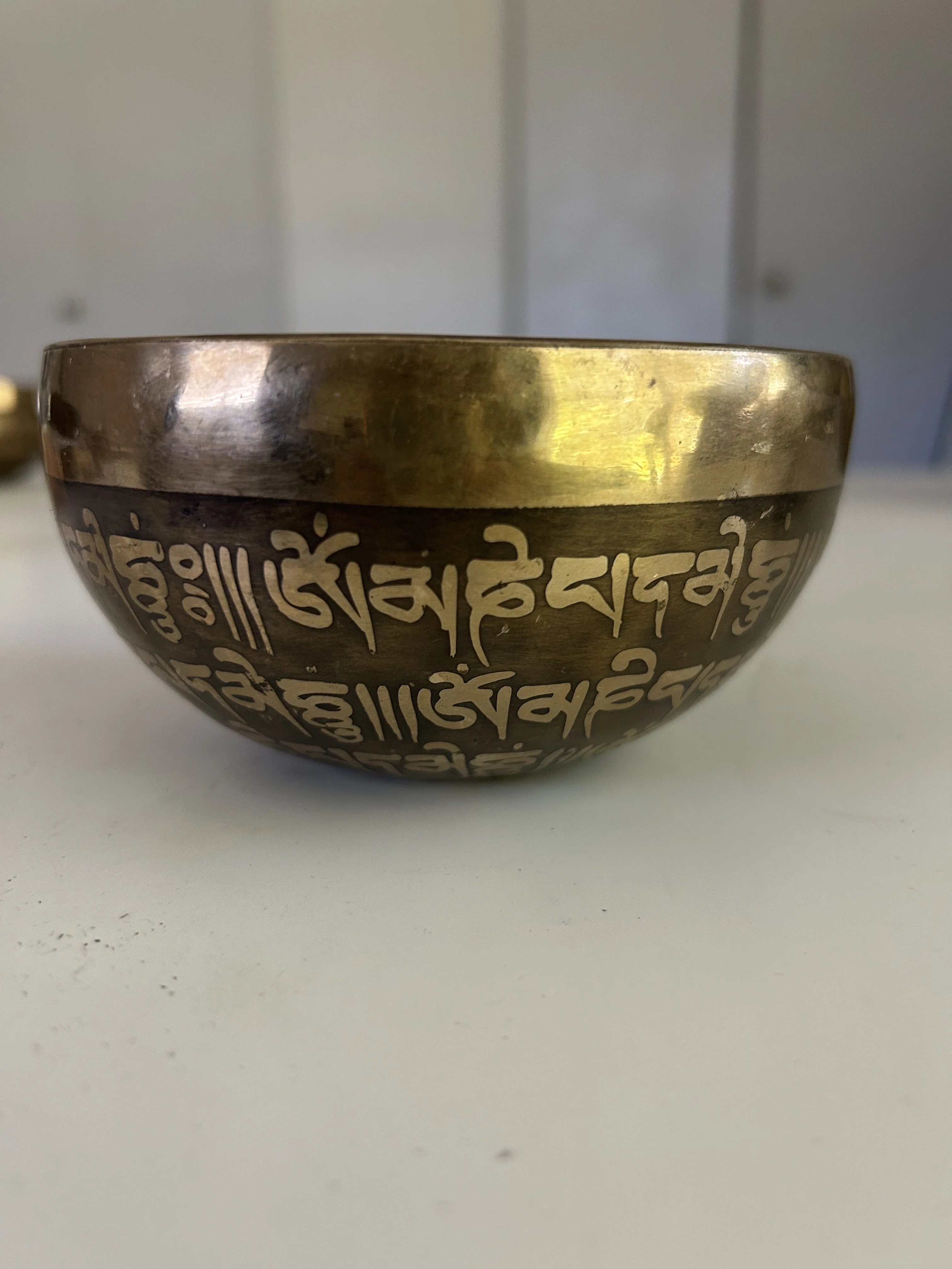 4.75 Inch Bronze A4 One Of A Kind Singing Bowl CUSTOM-0016 - Image 11