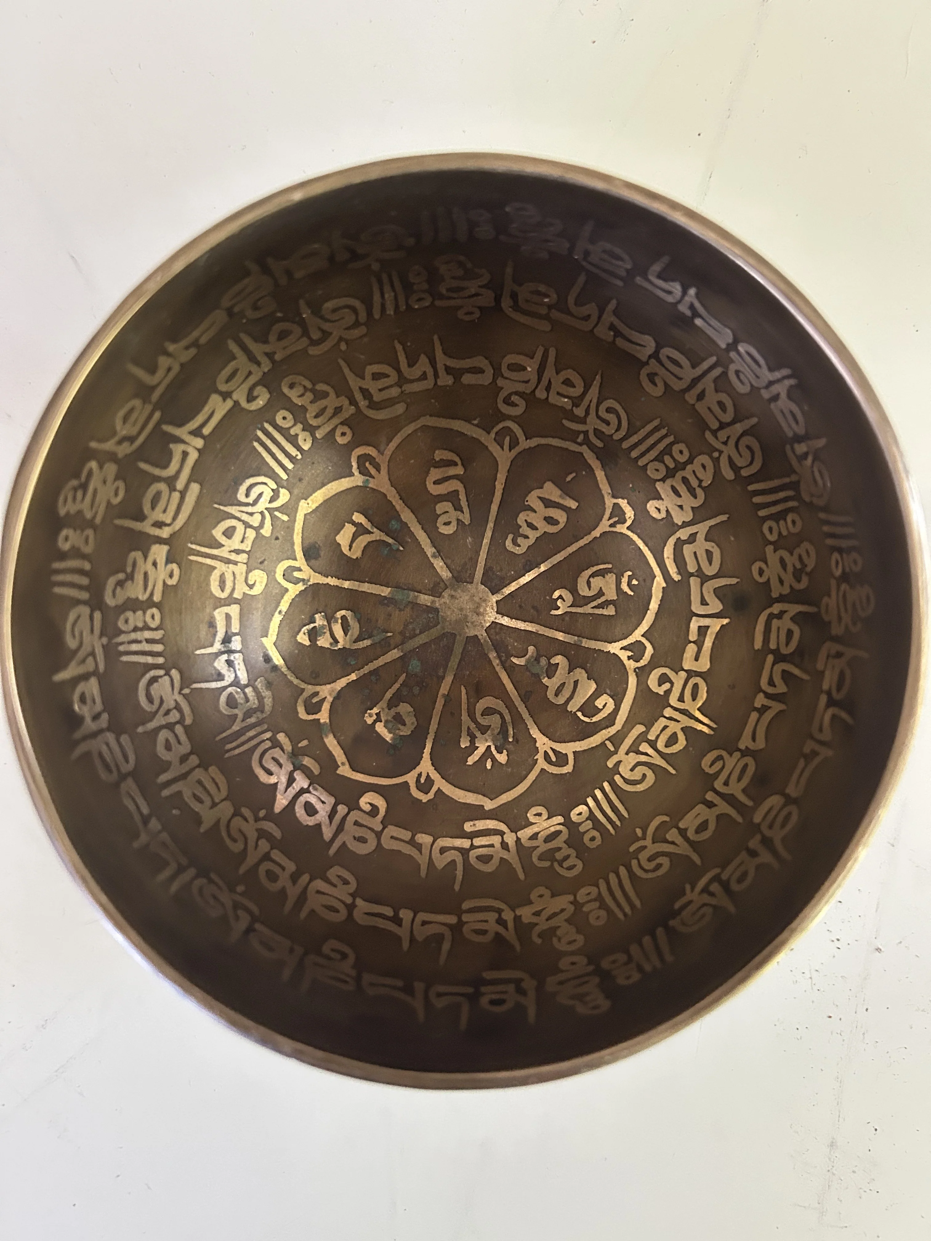 4.75 Inch Bronze A4 One Of A Kind Singing Bowl CUSTOM-0016 - Image 2