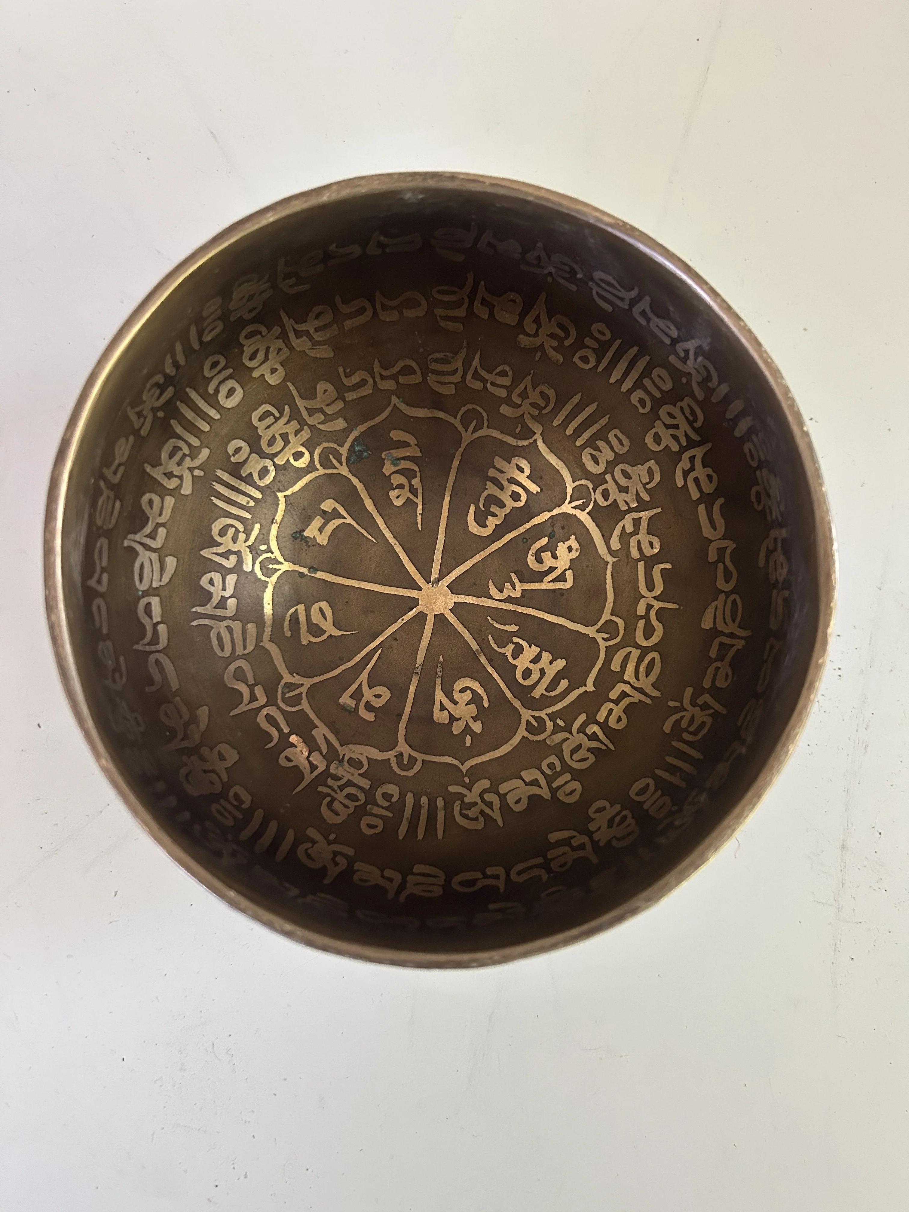 5 Inch Bronze A4 One Of A Kind Singing Bowl CUSTOM-0017