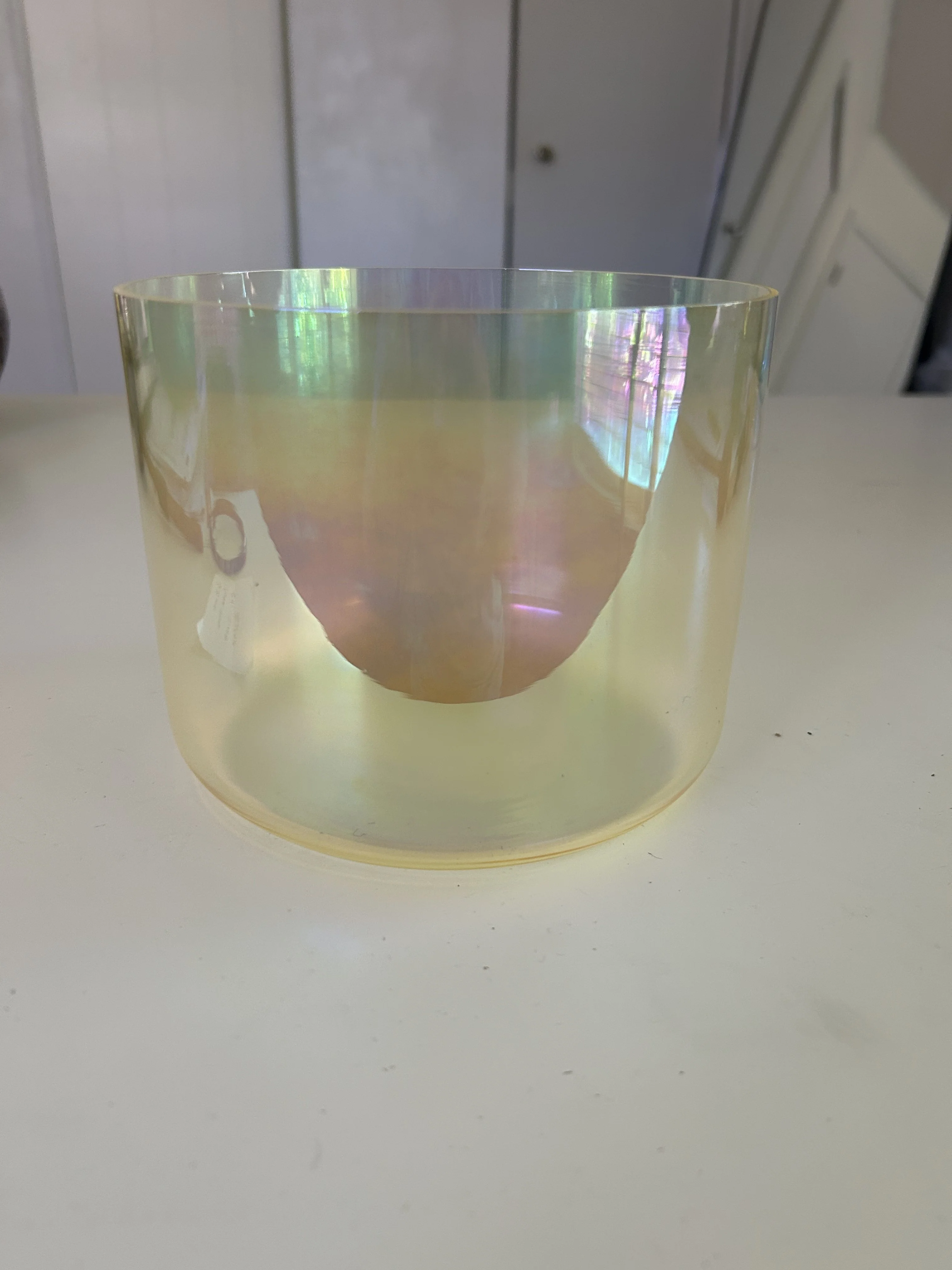 6.25 Inch Crystal E4 One Of A Kind Singing Bowl CUSTOM-0002 - Image 6
