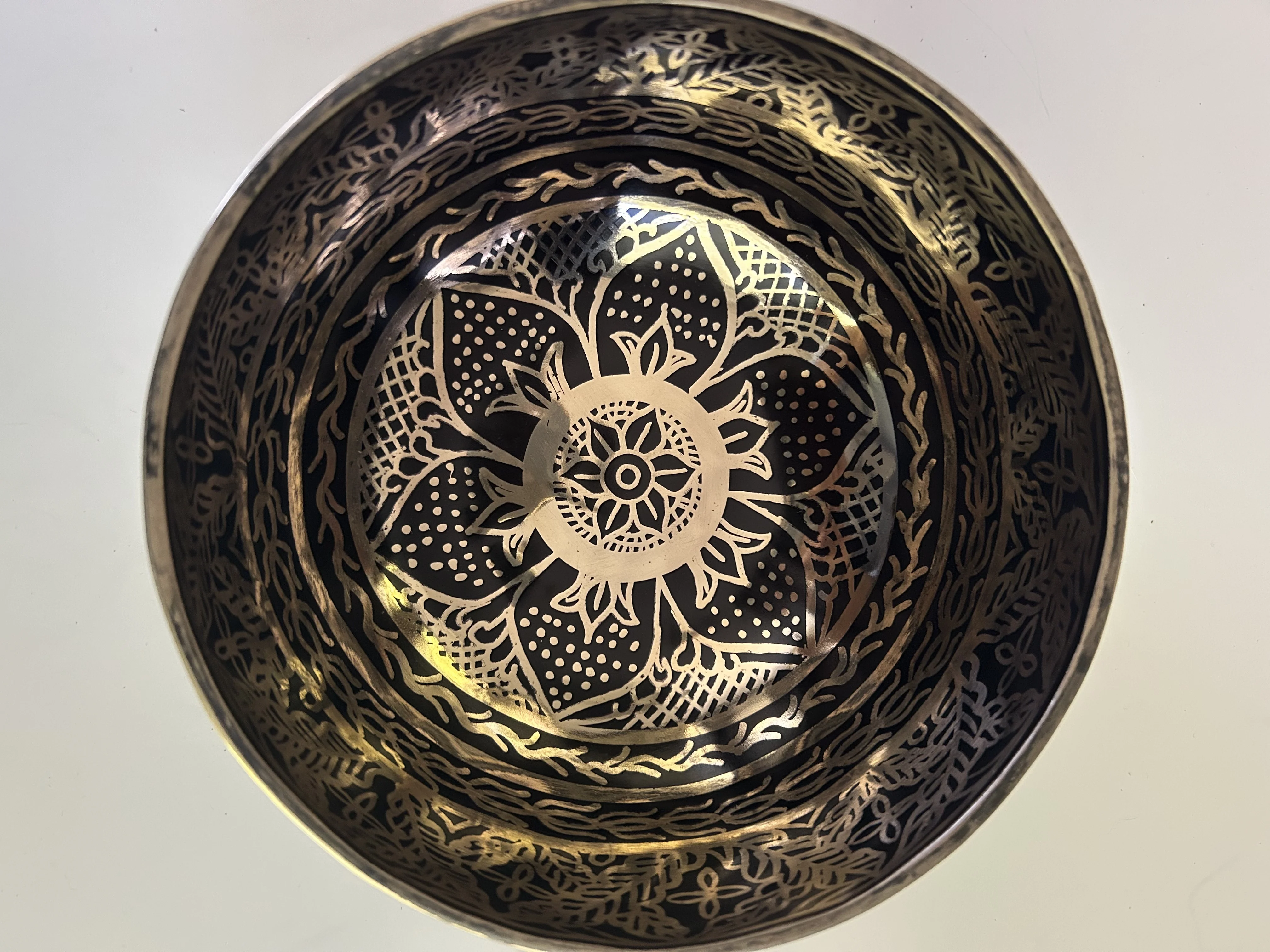 7.25 Inch Bronze A Flat 3 One Of A Kind Singing Bowl CUSTOM-0007 - Image 2