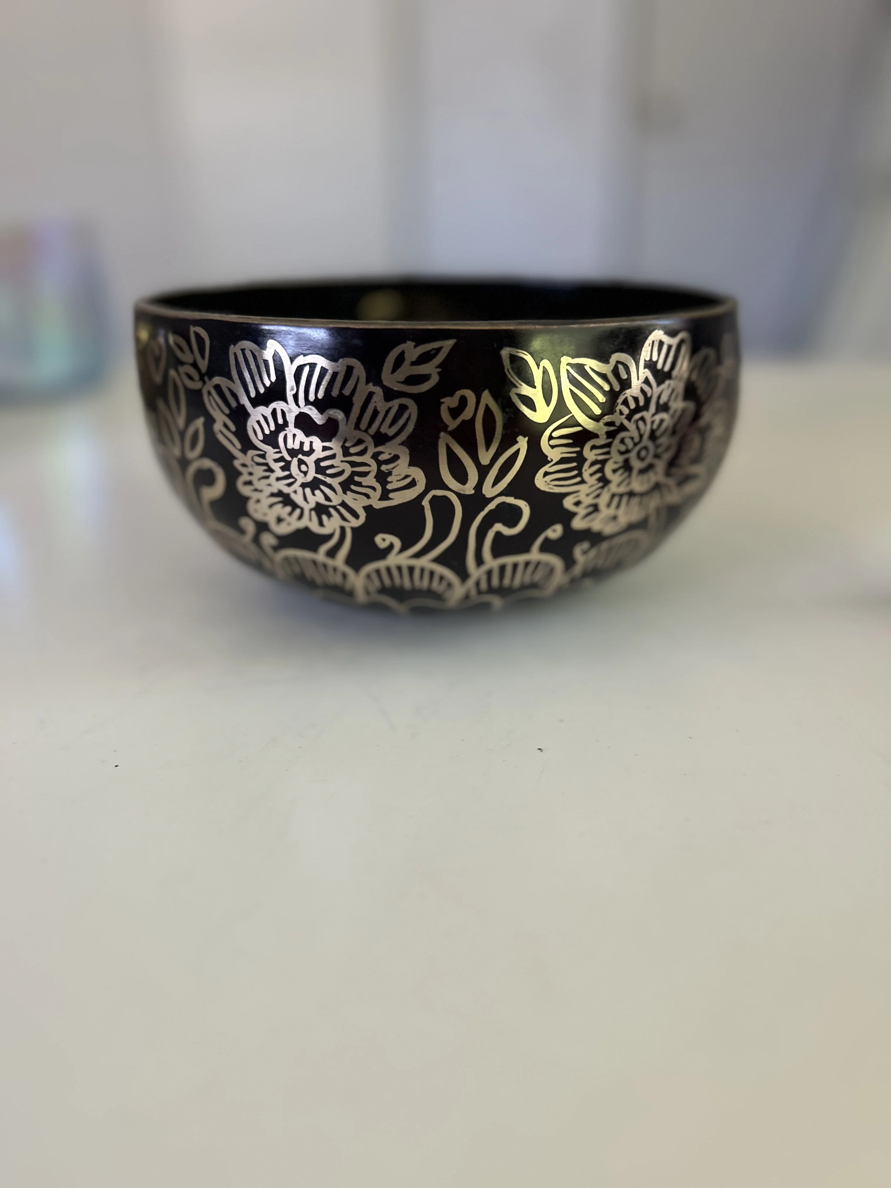 7.5 Inch Bronze F Sharp 3 One Of A Kind Singing Bowl CUSTOM-0006 - Image 14