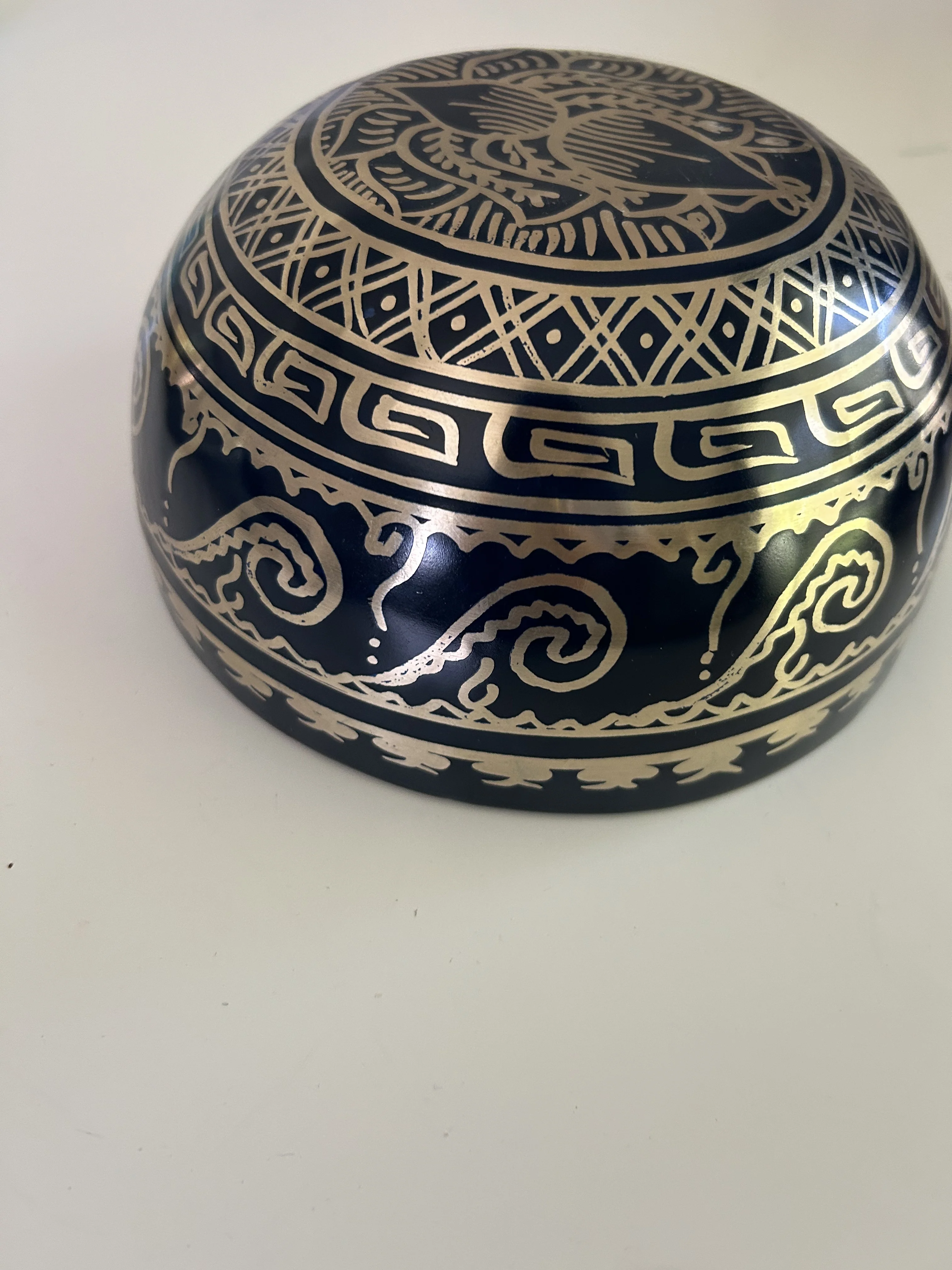 8.25 Inch Bronze C Sharp 3 One Of A Kind Singing Bowl CUSTOM-0004 - Image 7