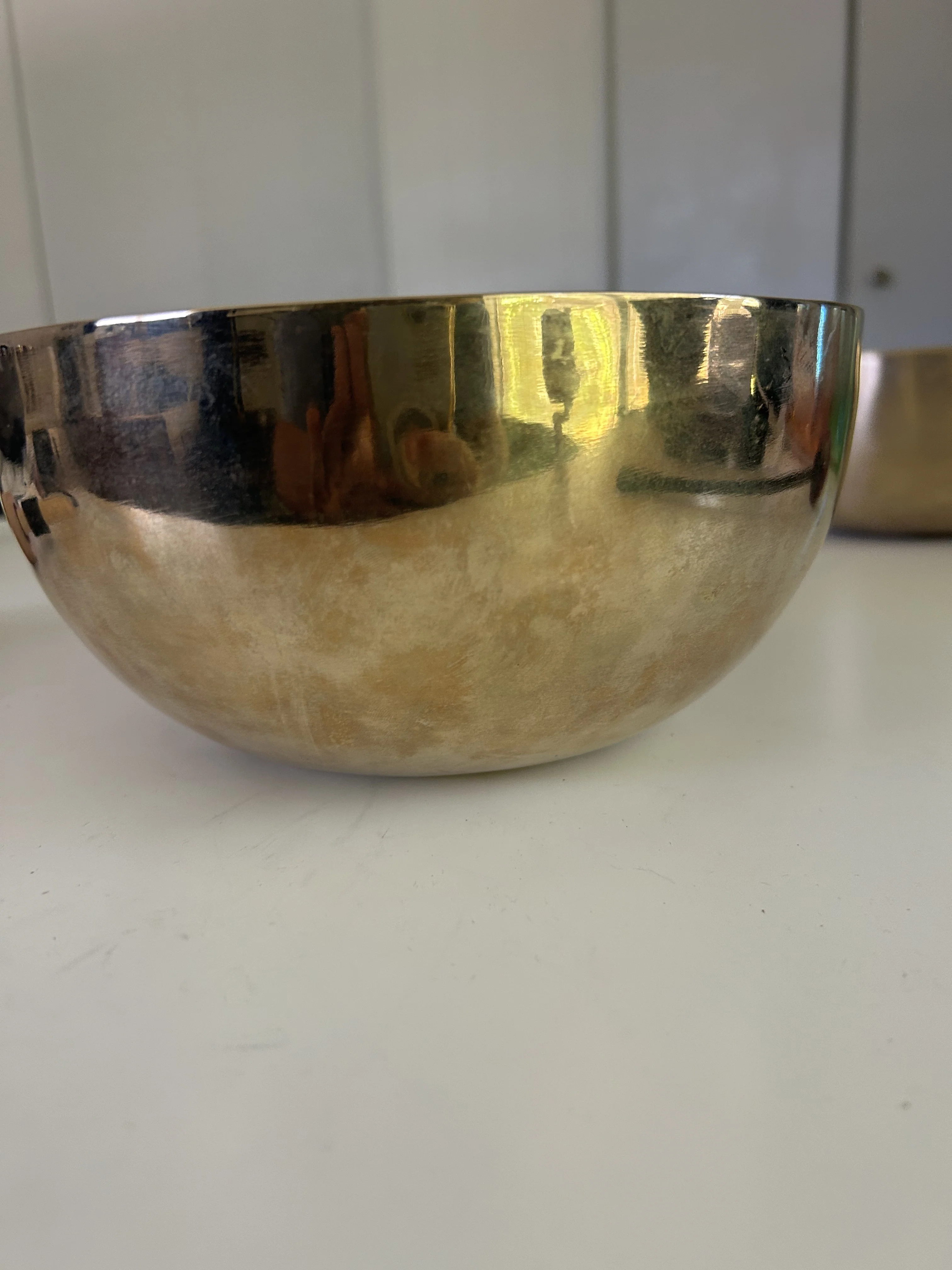 8.5 Inch Bronze C3 One Of A Kind Singing Bowl CUSTOM-0014 - Image 11