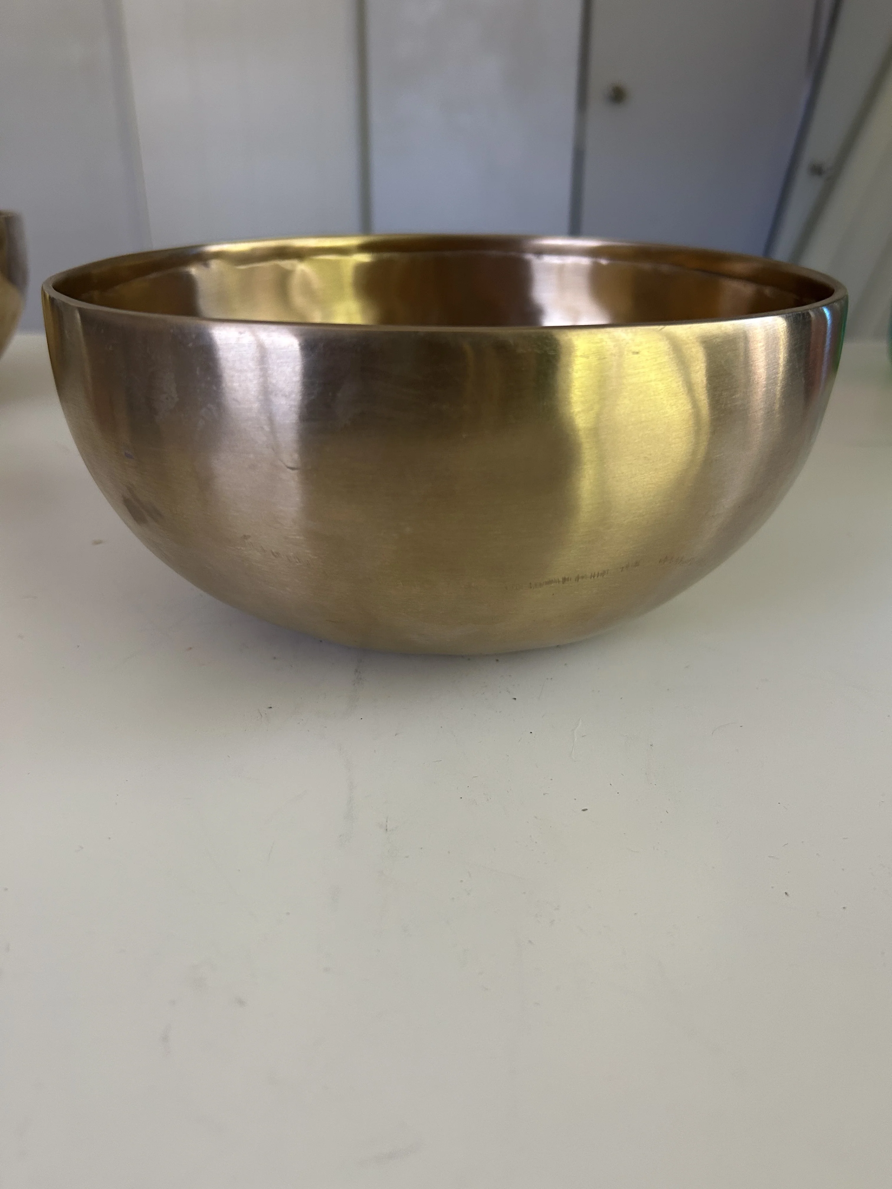 8.6 Inch Bronze D3 One Of A Kind Singing Bowl CUSTOM-0013 - Image 3