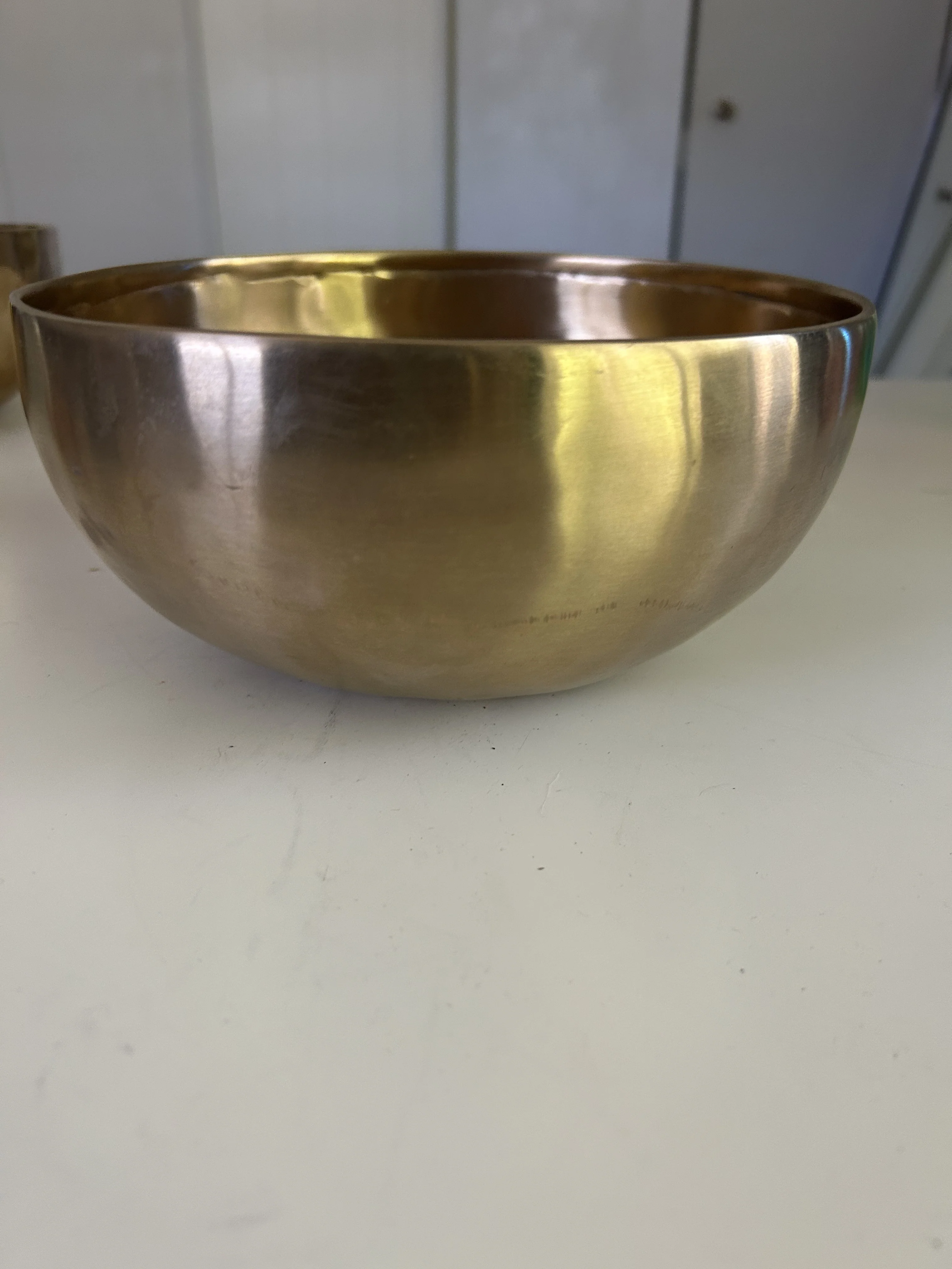 8.6 Inch Bronze D3 One Of A Kind Singing Bowl CUSTOM-0013 - Image 4