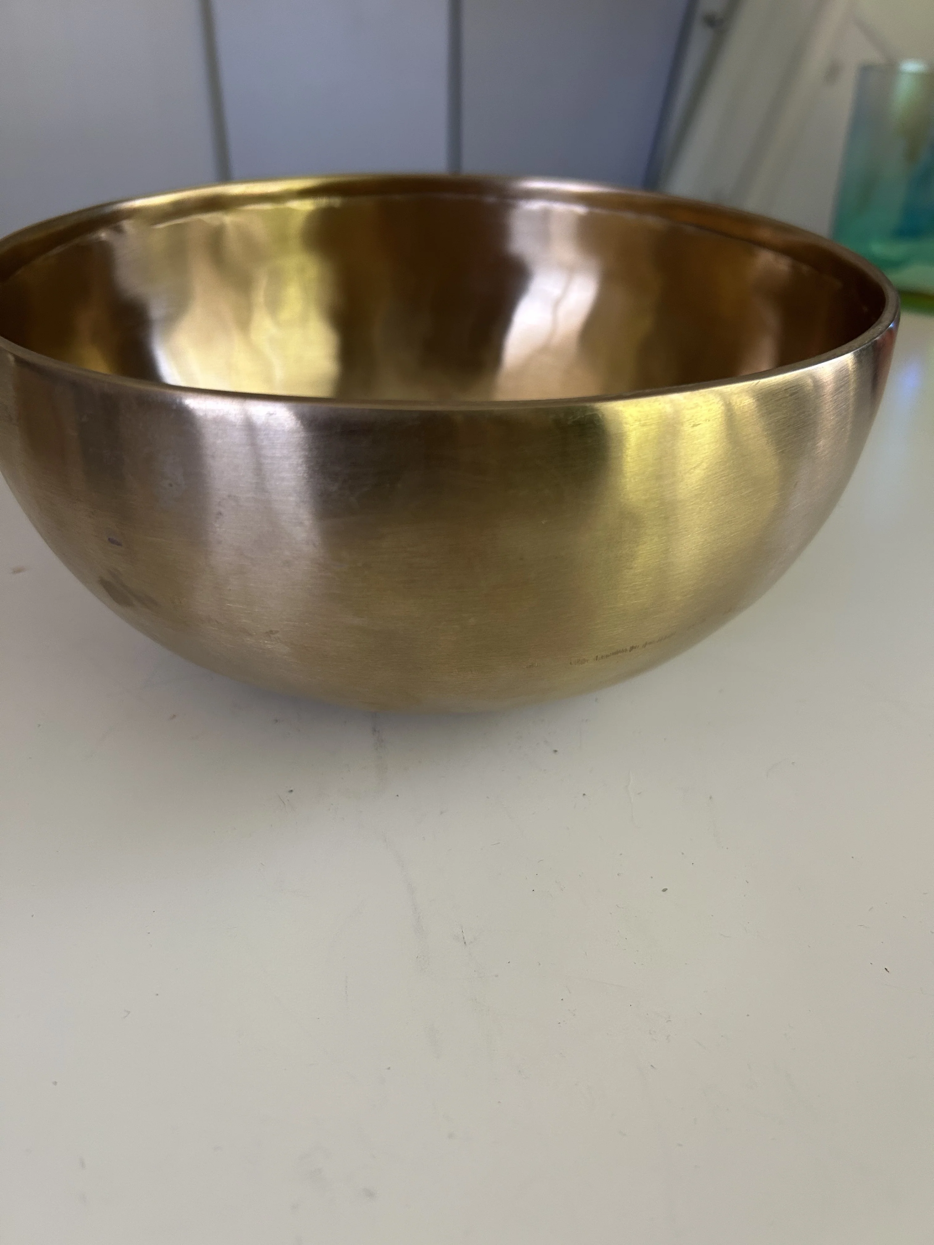 8.6 Inch Bronze D3 One Of A Kind Singing Bowl CUSTOM-0013 - Image 7