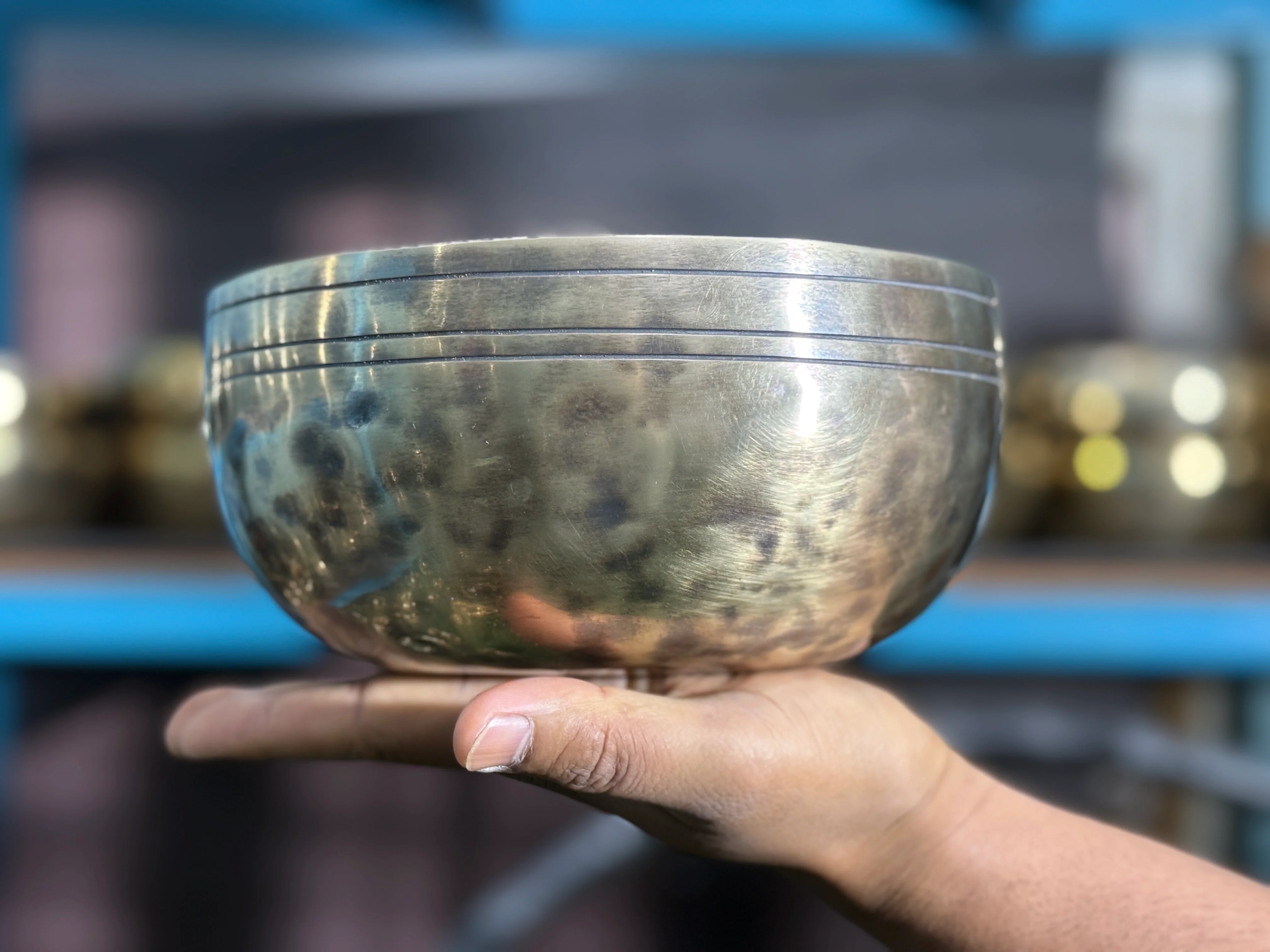 8 Inch Extra Thick Rim Handmade Lingam Bowl I Limited Edition Bowl - Image 5