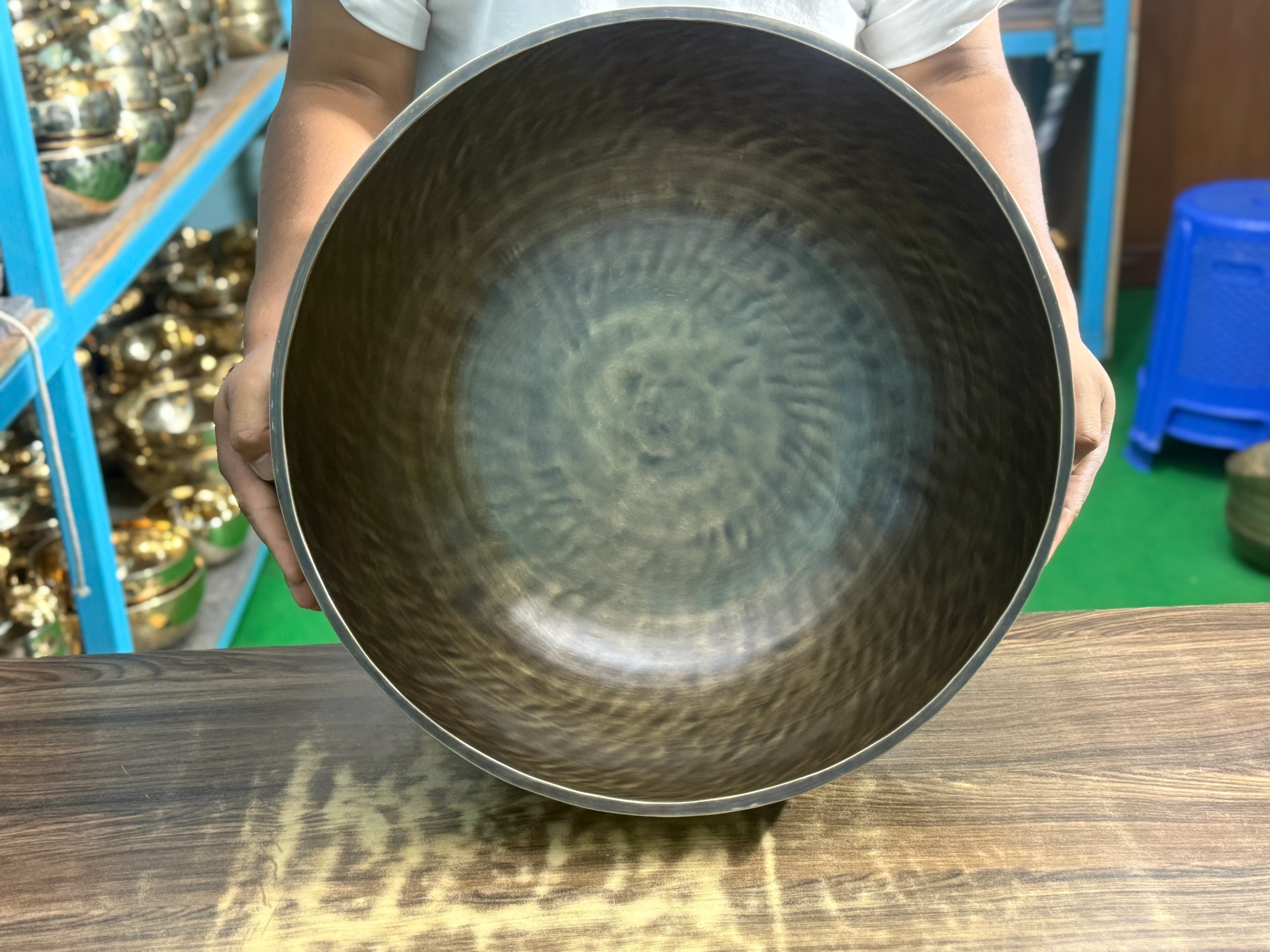 Second Song Collection: 20 Inch Makers Mark Foot Bowl: Stand Inside Your Singing Bowl - Image 14