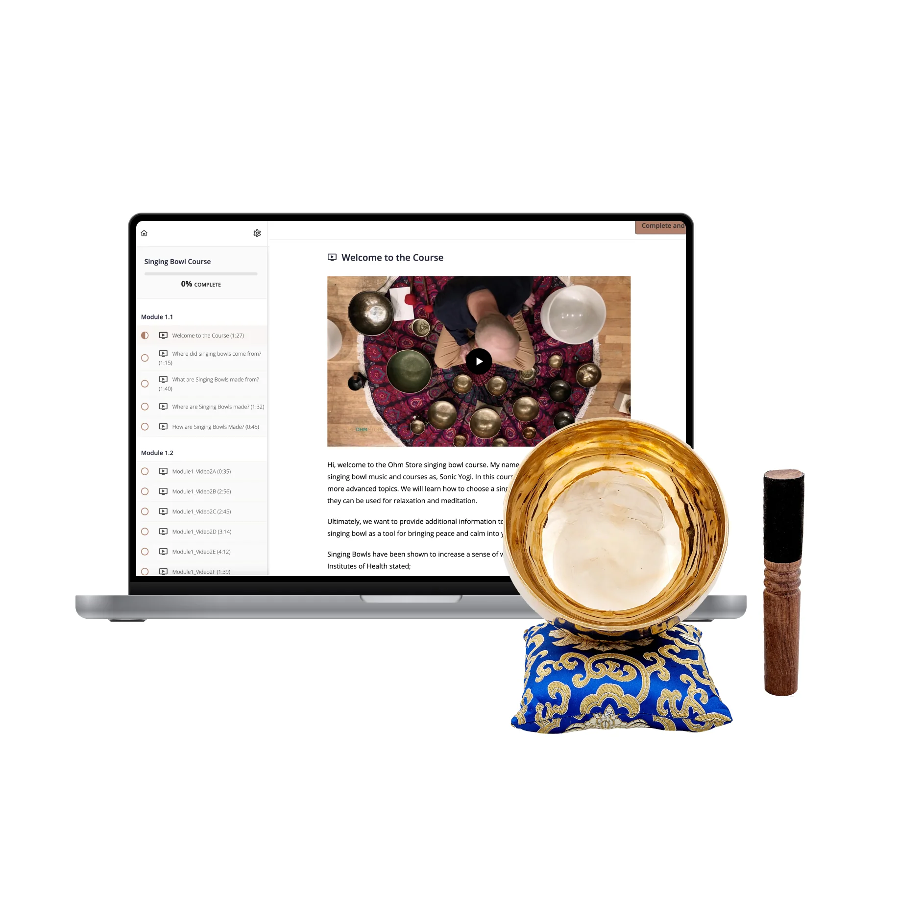 The Singing Bowl Course: 47 Lesson Digital Course On Mastering Your Singing Bowl and Sound Therapy - Image 4