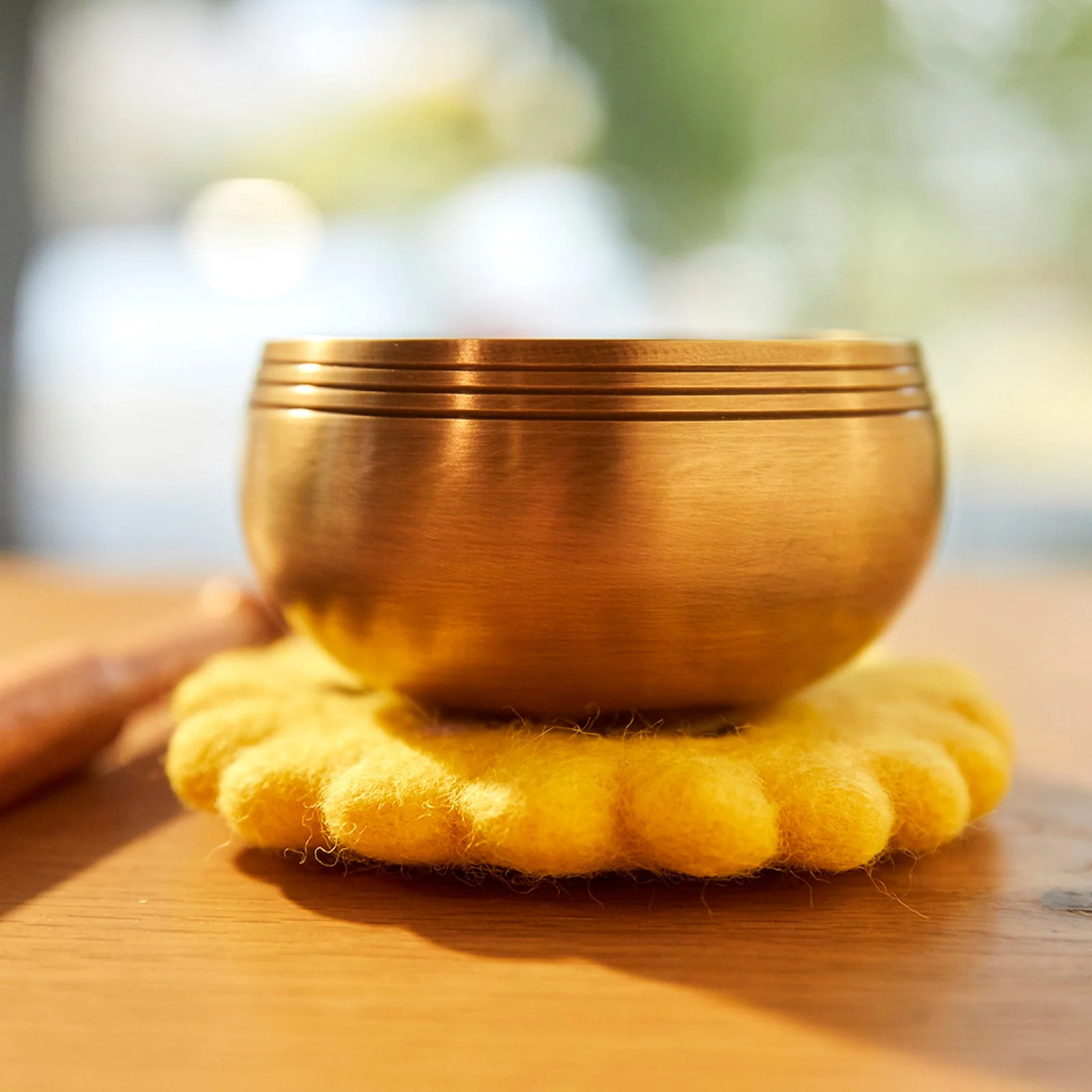 Sunny: 3.5 Inch Bronze Singing Bowl Made Just For Kids Mindfulness Special Design Cushion - Image 4