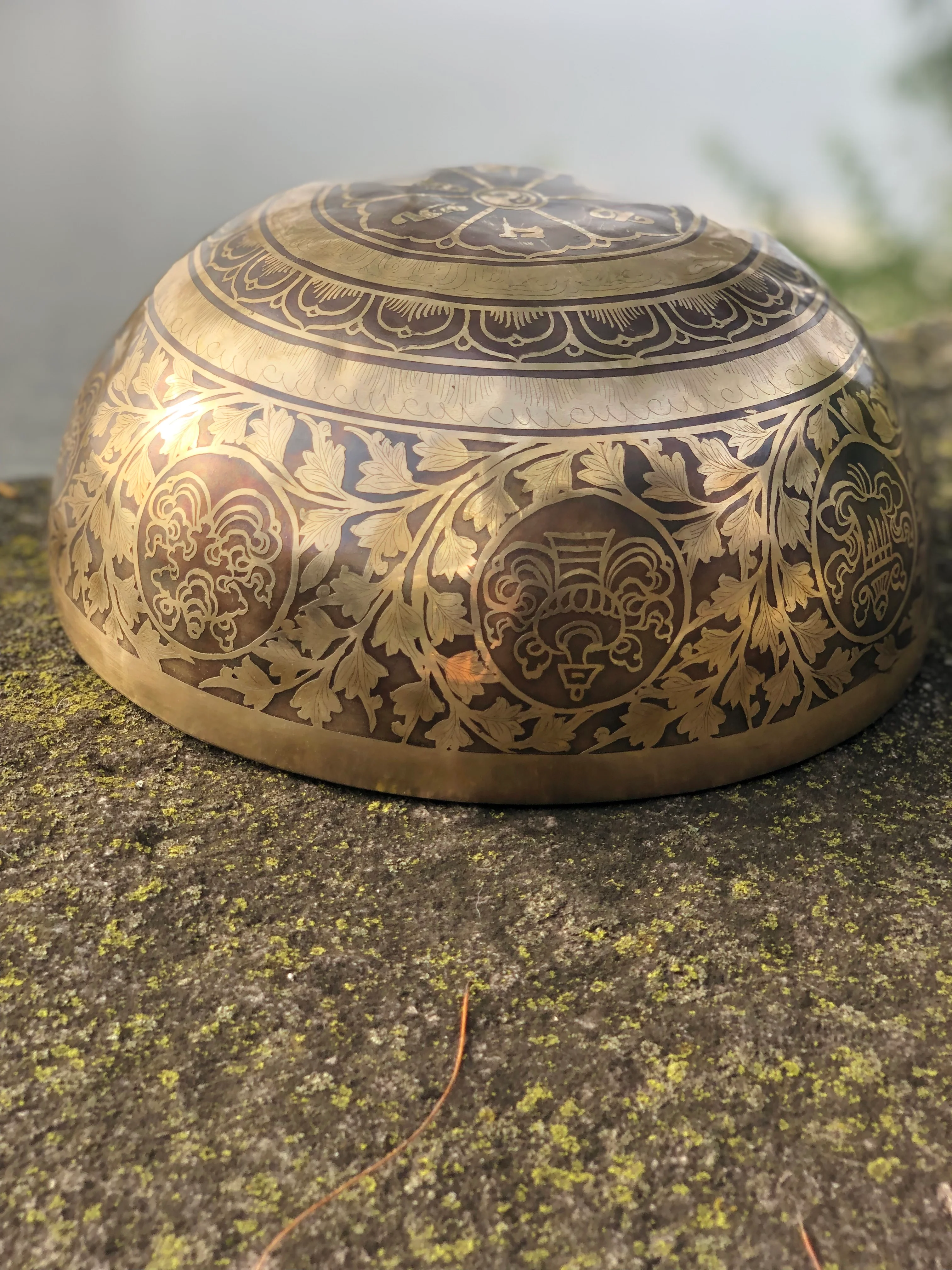 The Flower of Life Bowl: Large 10.5 Inch Handmade Bronze Bowl Limited Design - Image 3