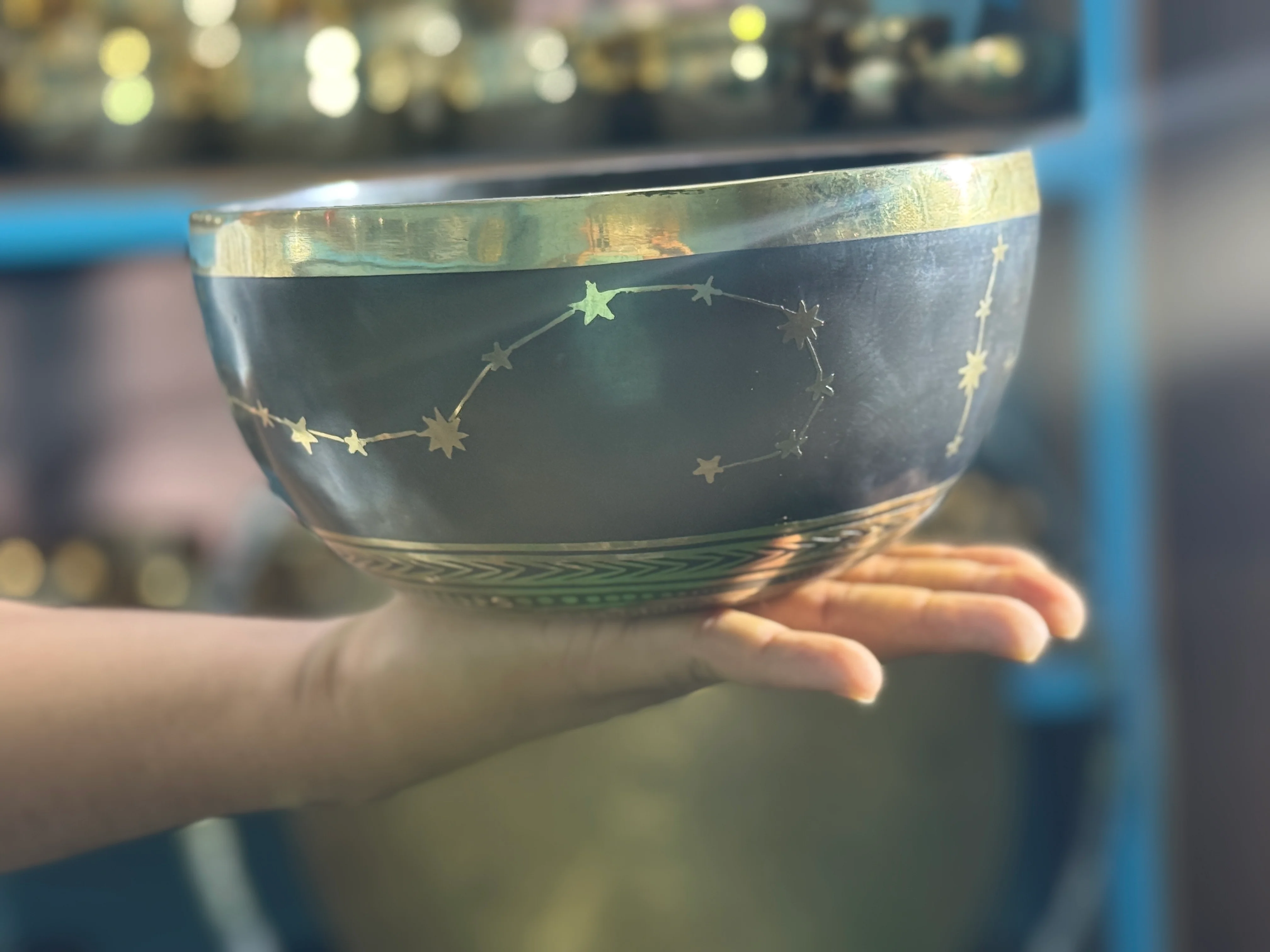 The Scorpio Singing Bowl - 9 inch Large | Handmade In Nepal - Image 3