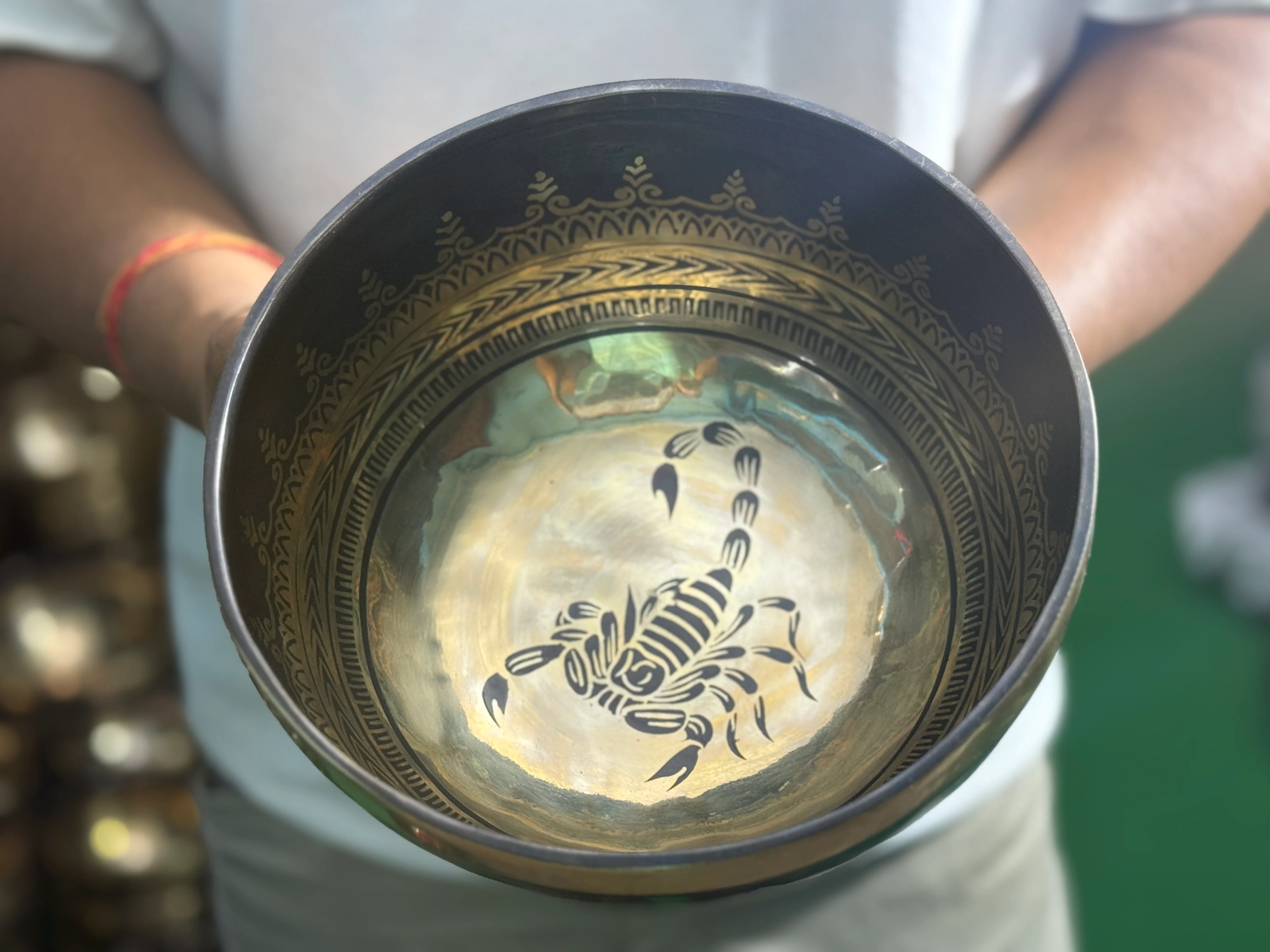 The Scorpio Singing Bowl - 9 inch Large | Handmade In Nepal - Image 30