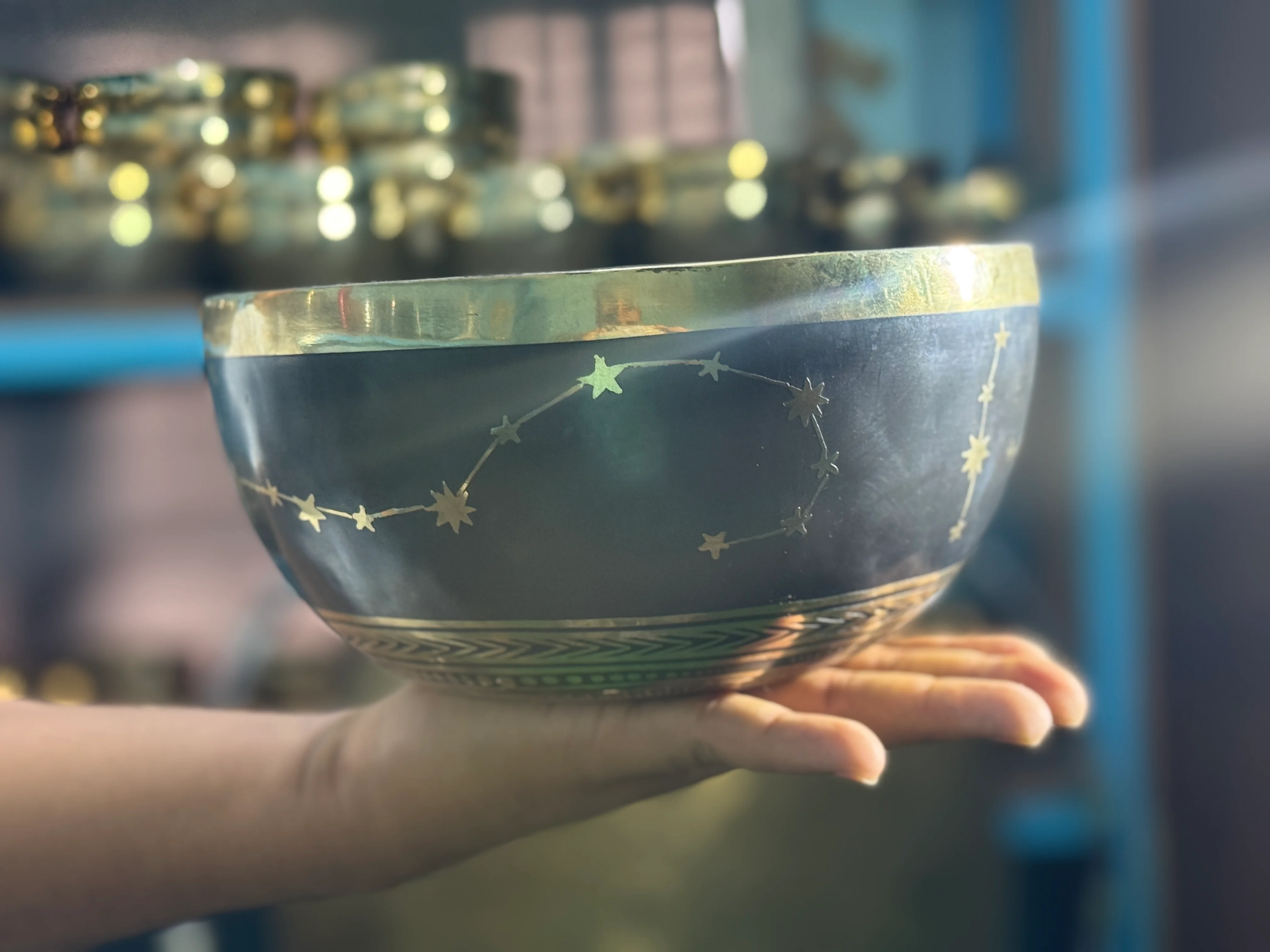 The Scorpio Singing Bowl - 9 inch Large | Handmade In Nepal - Image 33