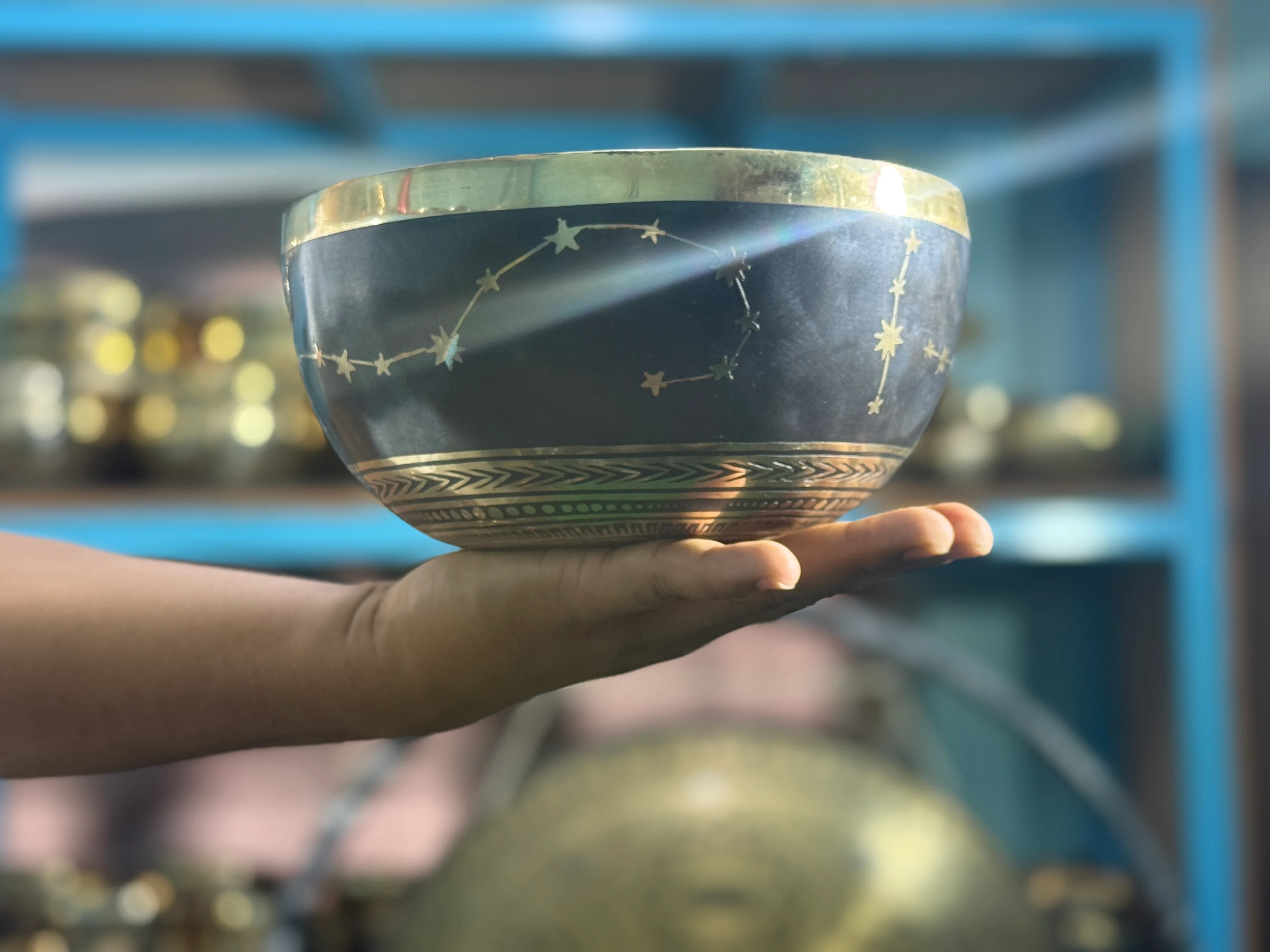 The Scorpio Singing Bowl - 9 inch Large | Handmade In Nepal - Image 34