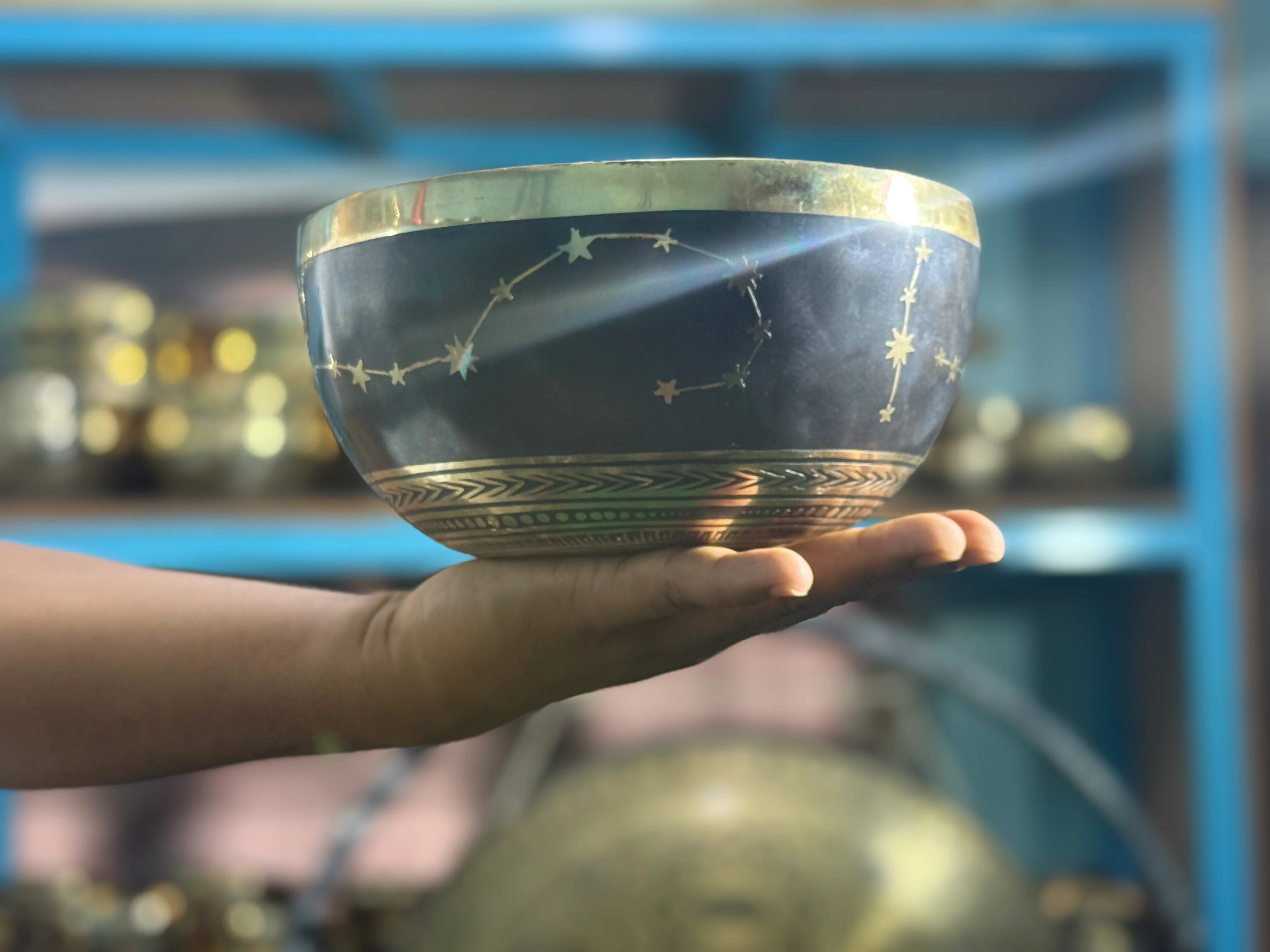 The Scorpio Singing Bowl - 9 inch Large | Handmade In Nepal - Image 35