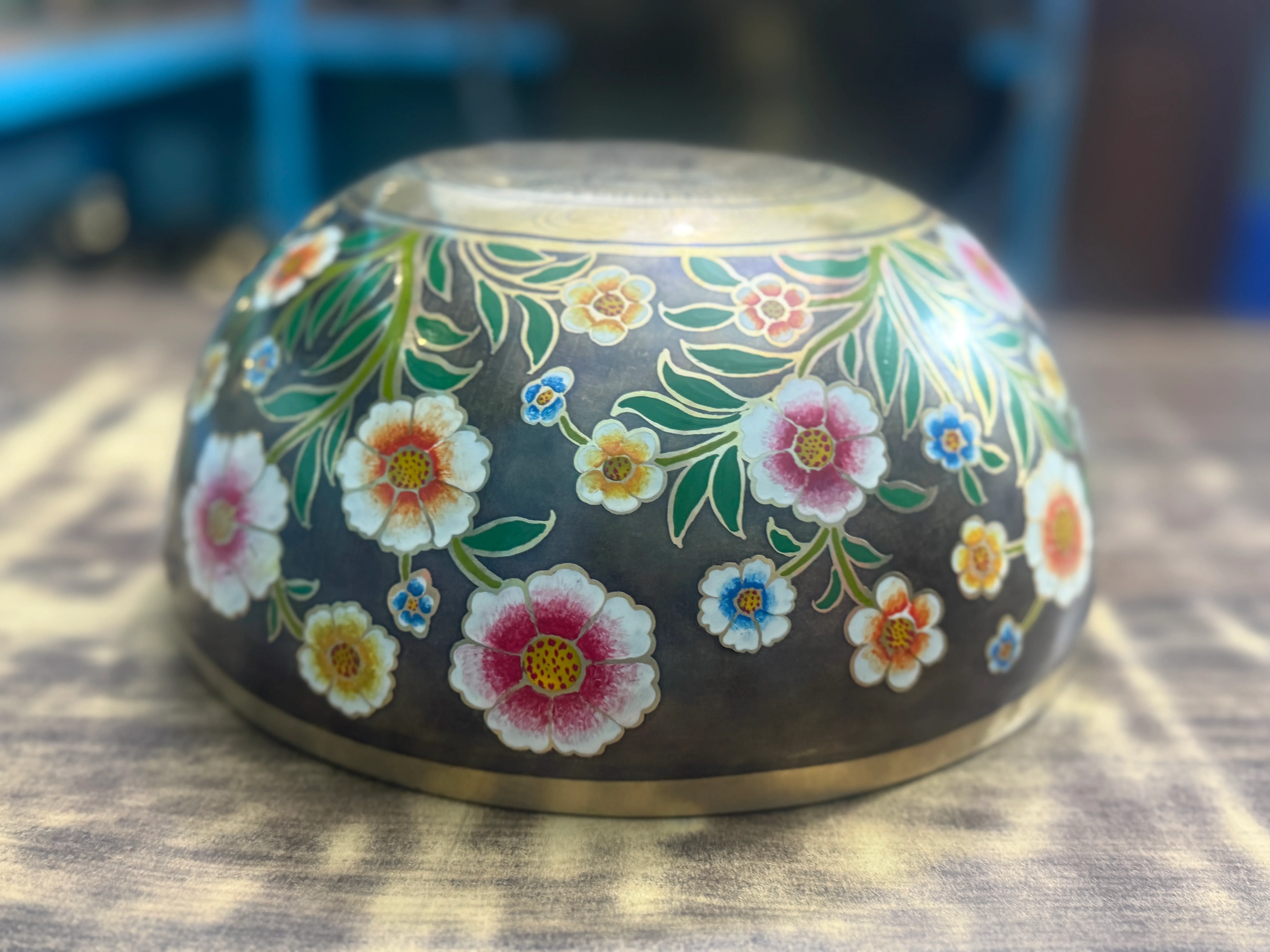 The Meadow Bowl I 9 Inch Hand-Painted Singing Bowl. Limited Edition Run - Image 11