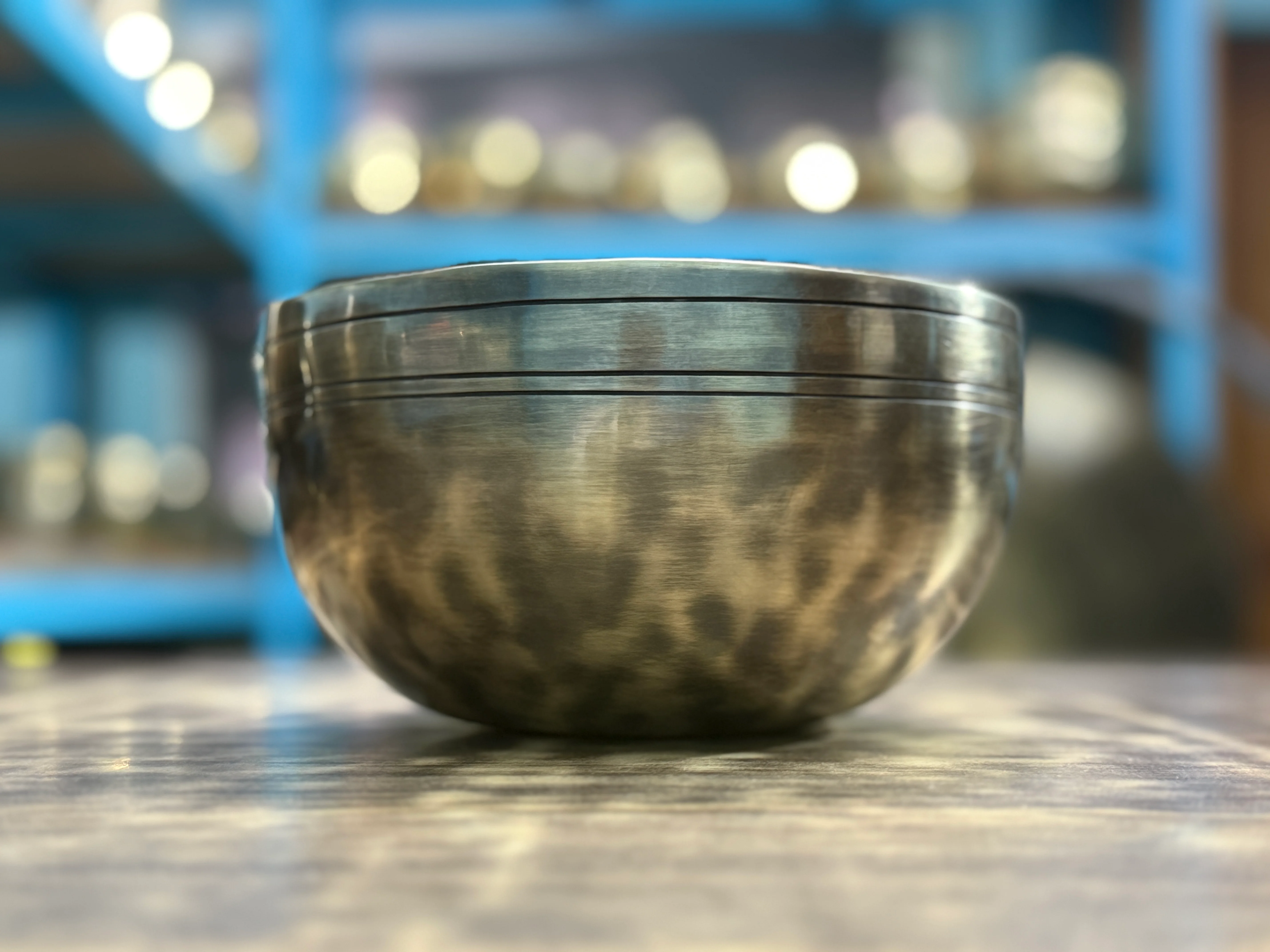 The Ohm Deep Rim Bronze Trio: 12in, 8.5in, 6in Extra Thick Rim Three Bowl Set - Image 7
