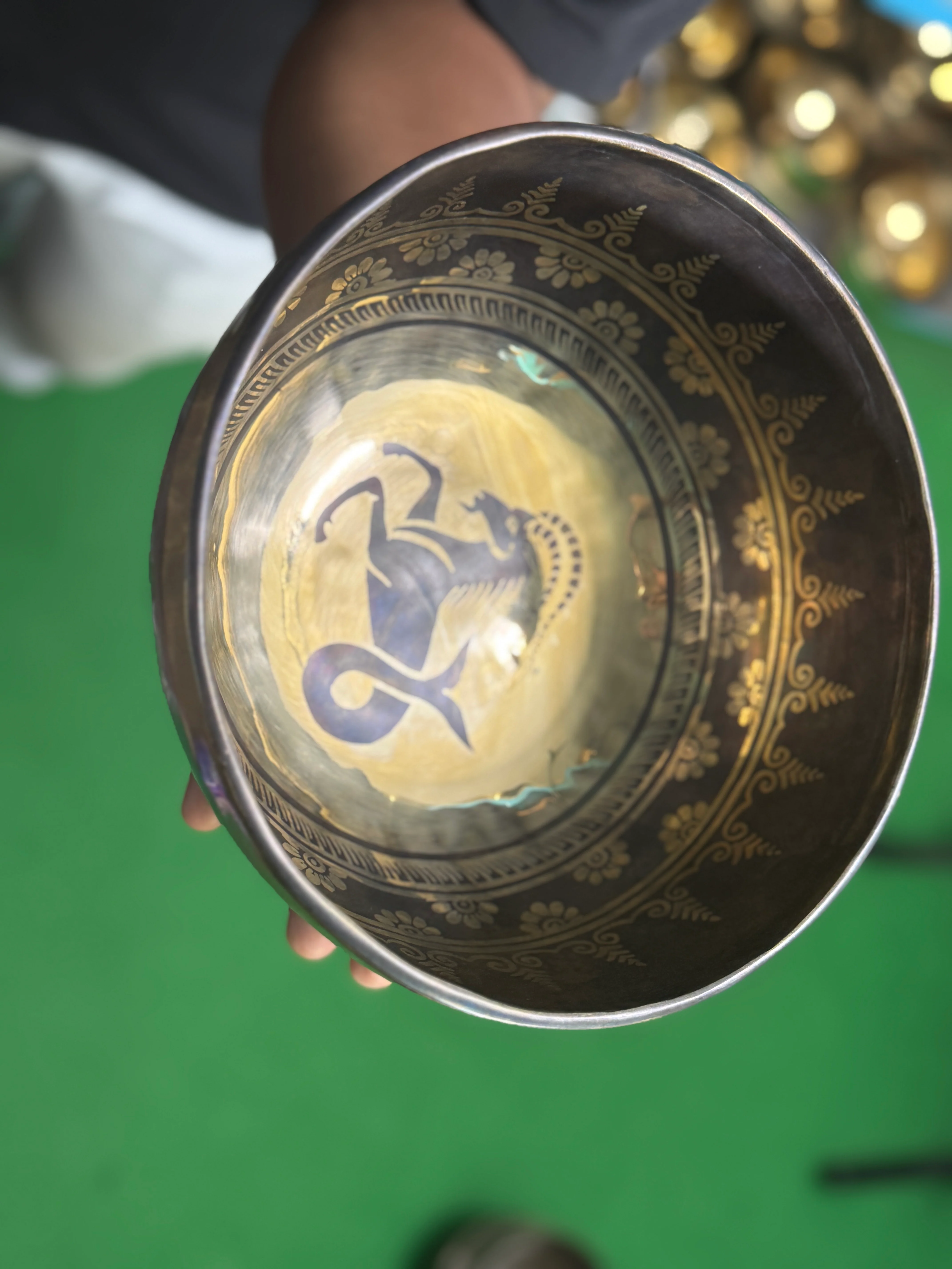 The Capricorn Singing Bowl - 9 inch Large | Handmade In Nepal - Image 20