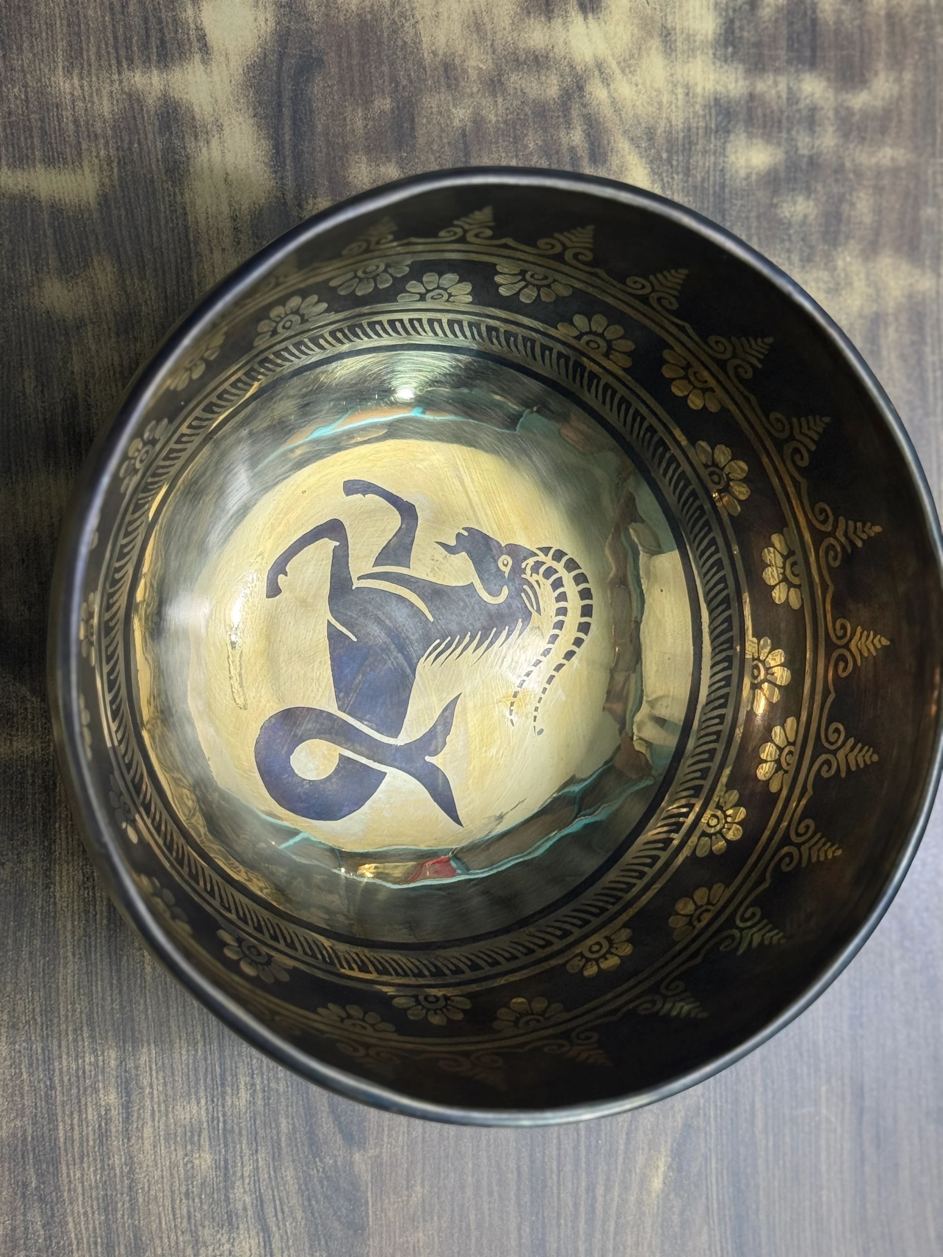 The Capricorn Singing Bowl - 9 inch Large | Handmade In Nepal - Image 6