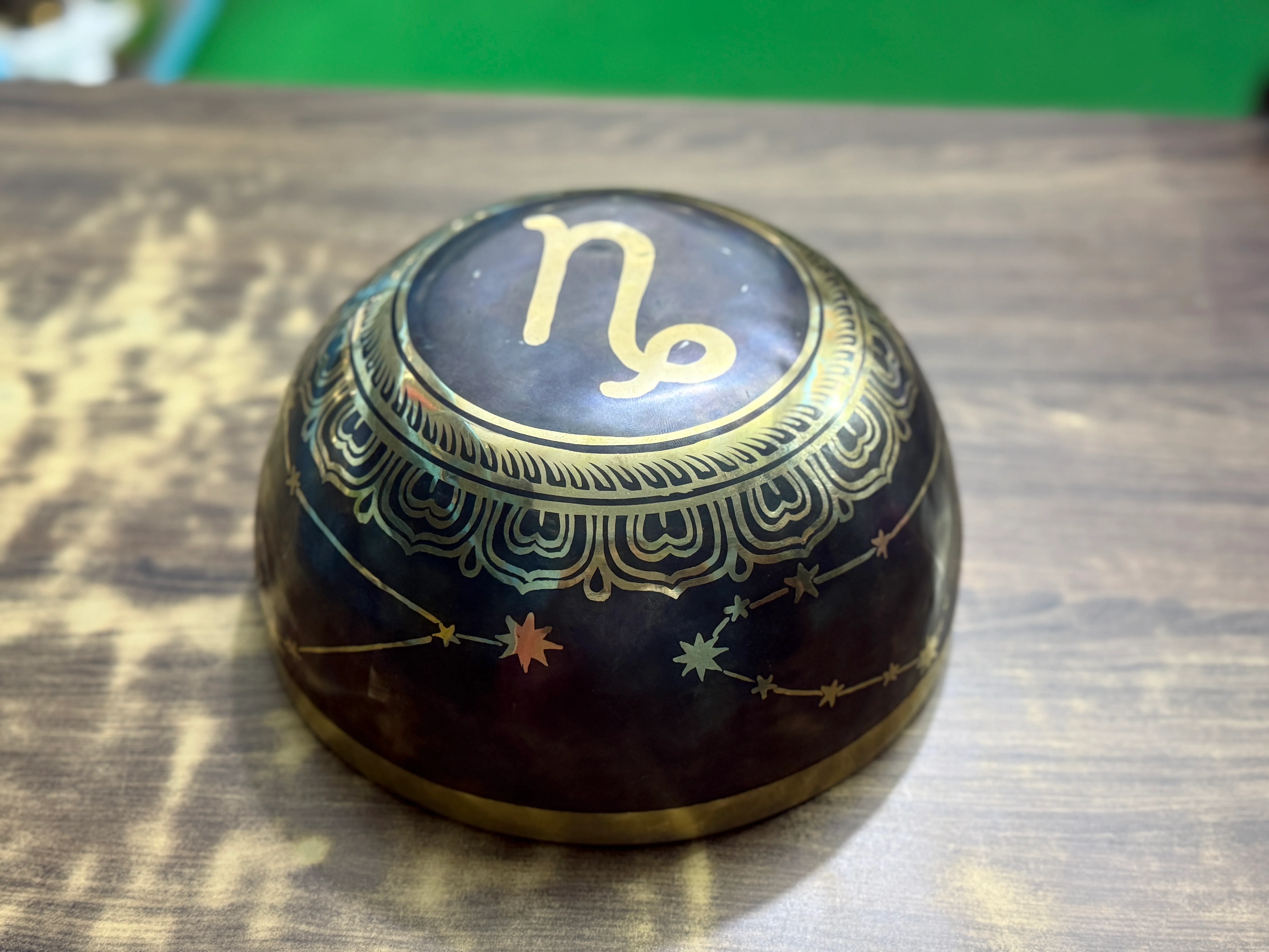 The Capricorn Singing Bowl - 9 inch Large | Handmade In Nepal - Image 7