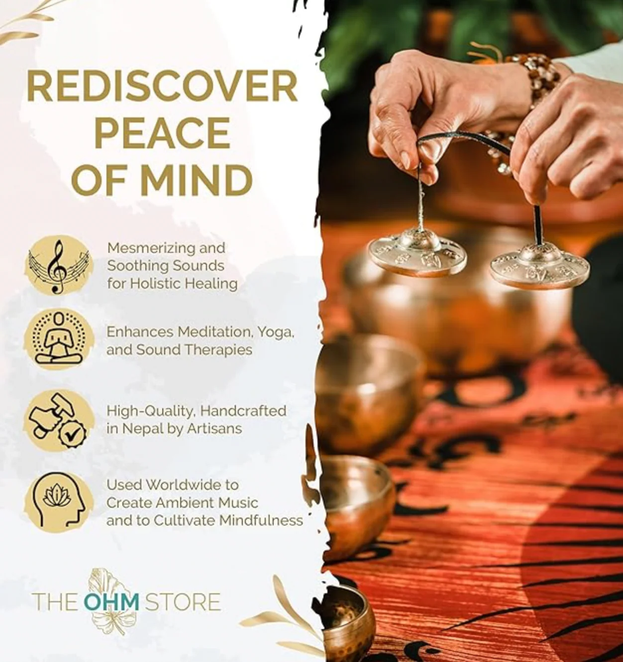 Tibetan Mantra Tingsha Bells - Image 3
